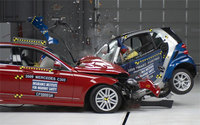 IIHS Small Car Crash Test (select to view enlarged photo)