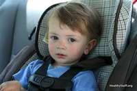 toddler in car seat (select to view enlarged photo)
