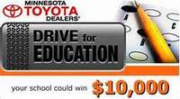 toyota drive for education (select to view enlarged photo)