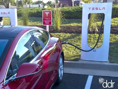tesla charging (select to view enlarged photo)