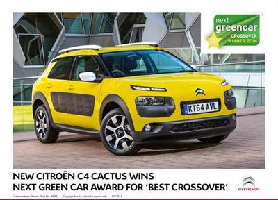 Citron C4 Cactus wins Next Green Car Award for Best Crossover (select to view enlarged photo)