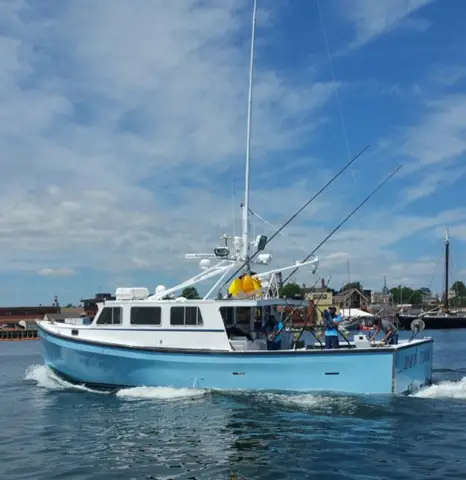 Hot Tuna boat painted with Axalta Imron marine finishes to be featured on “Wicked Tuna” television show. (Photo: Axalta)