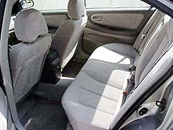 side view of rear seat