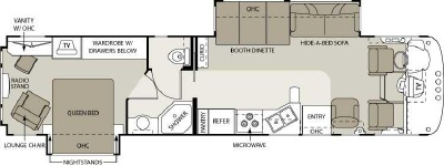 2006 Four Winds Windsport 36A Floorplan