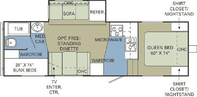 2007 Holiday Rambler Savoy SL 26FKS Floorplan