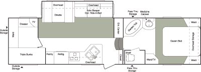 2007 Keystone Laredo 30BH Floorplan