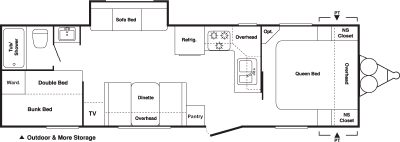 2007 Keystone Springdale 292BHLS Floorplan